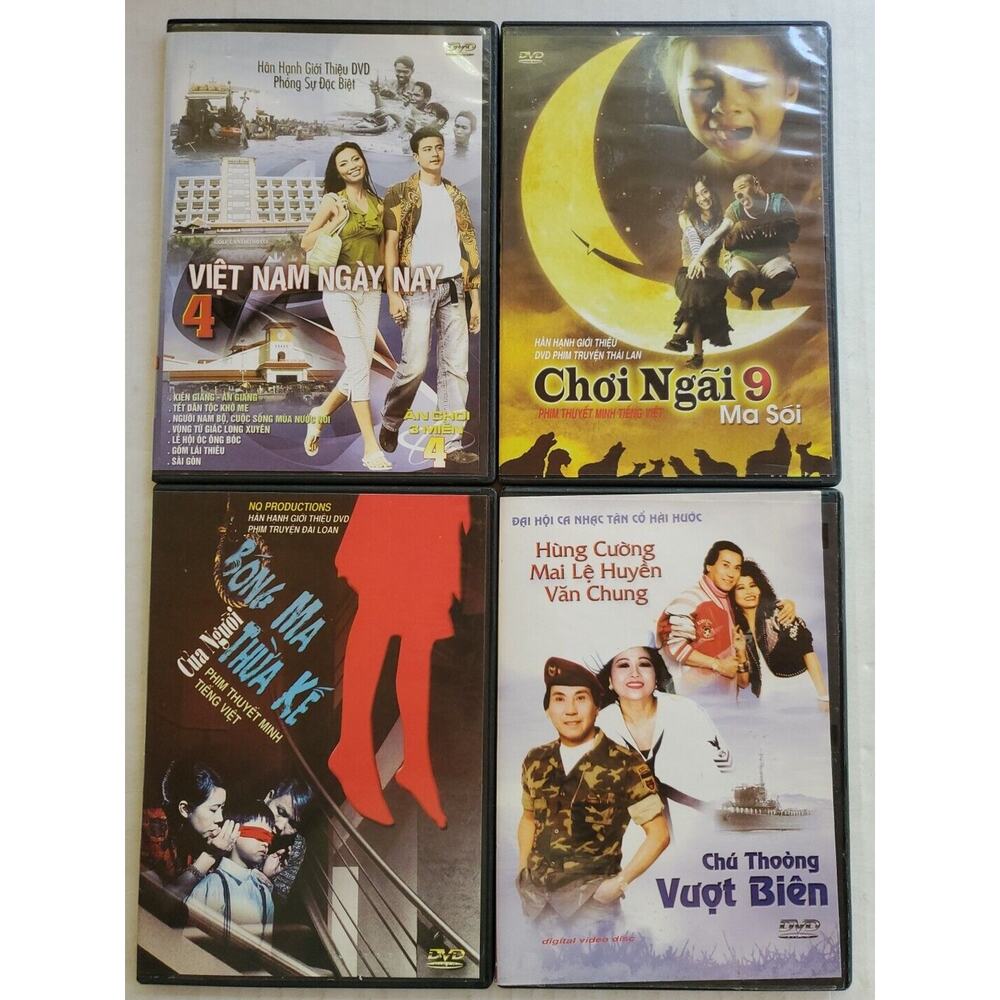 Vietnamese - Asian Travel/Culture/Entertainment DVD 4 PACK Lot 13 Good...
